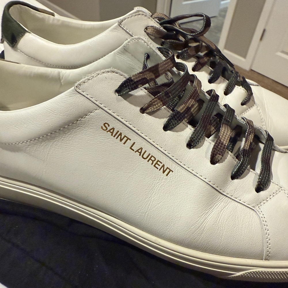 Saint Laurent camo Andy sneaker great shape with dust bag men 11